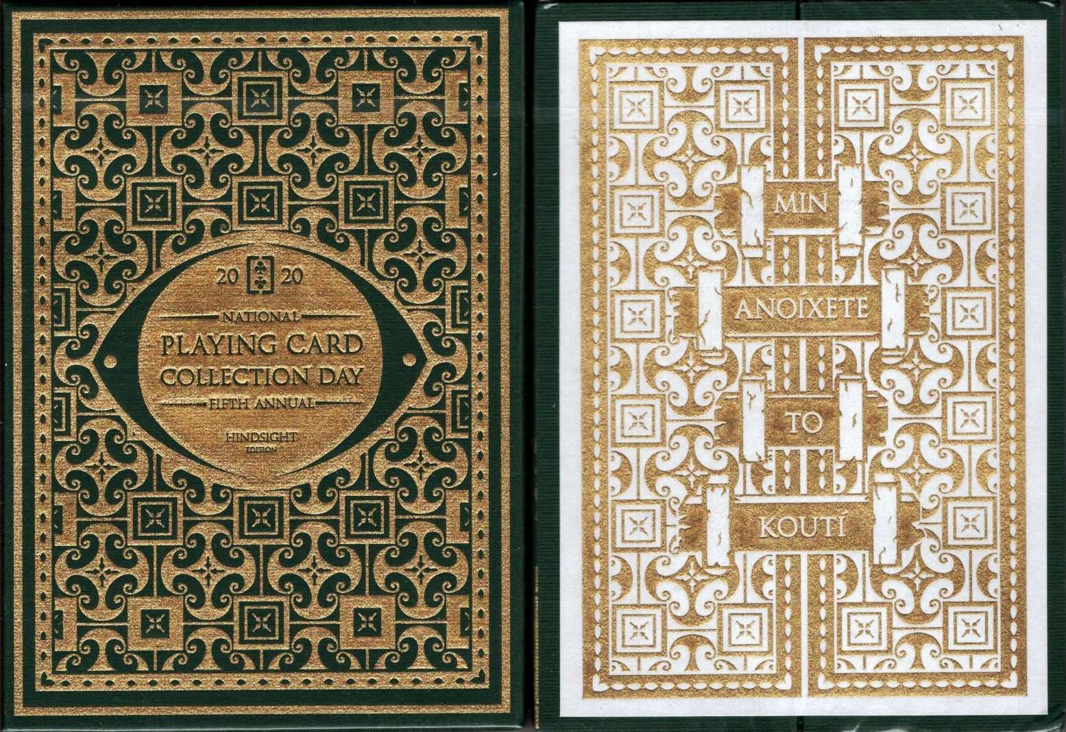 National Playing Card Collection Day 2020 Pandora's Box Gilded Disease
