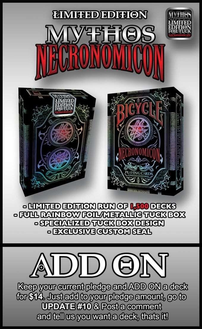 NECRONOMICON Foil Tuck Bicycle Playing Cards - Image 5