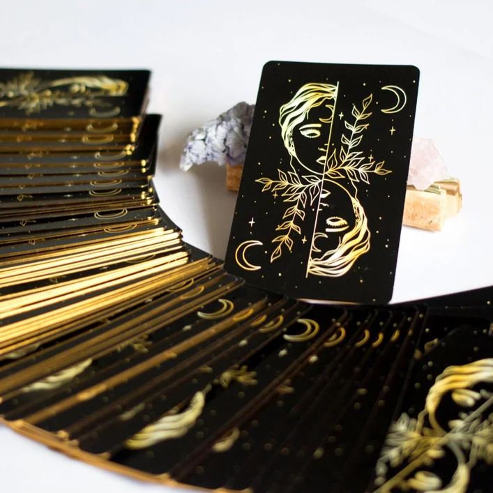 New Moon Tarot Deck - Gold Gilded - Image 4