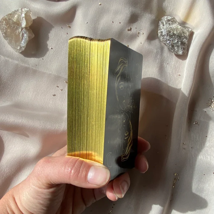 New Moon Tarot Deck - Gold Gilded - Image 7