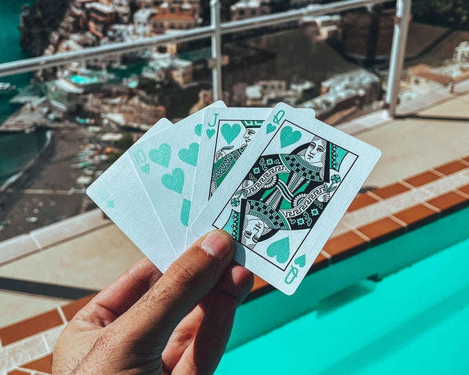 NOC Luxury Aquamarine Playing Cards Cartamundi - Image 2