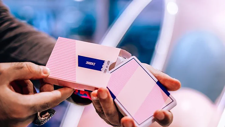 NOC3000X2 Pink Playing Cards USPCC - Image 2