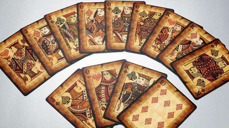 Old Parchment Bicycle Playing Cards Deck - Image 2
