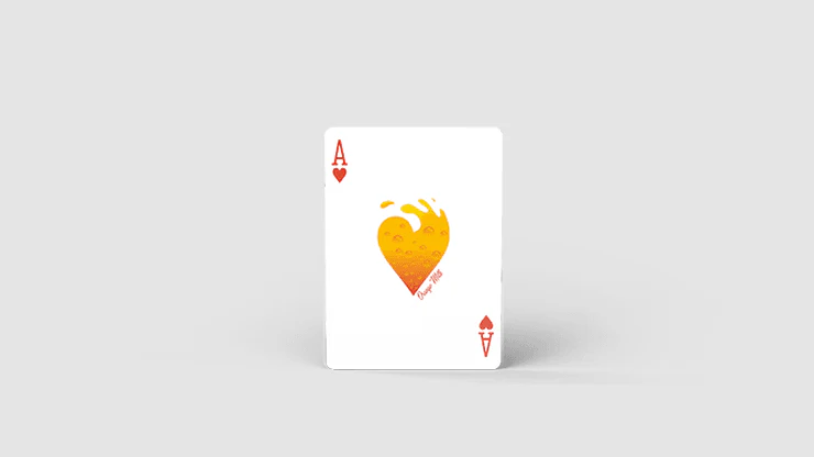 Original BlackCat Orange Milk Playing Cards Cartamundi - Image 3