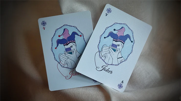 Oxalis V3 Purple Holo Special Edition Playing Cards by WJPC - Image 5