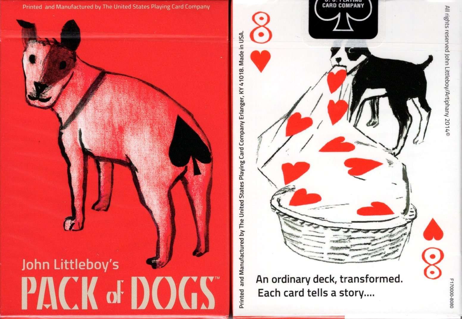 Pack of Dogs Playing Cards USPCC