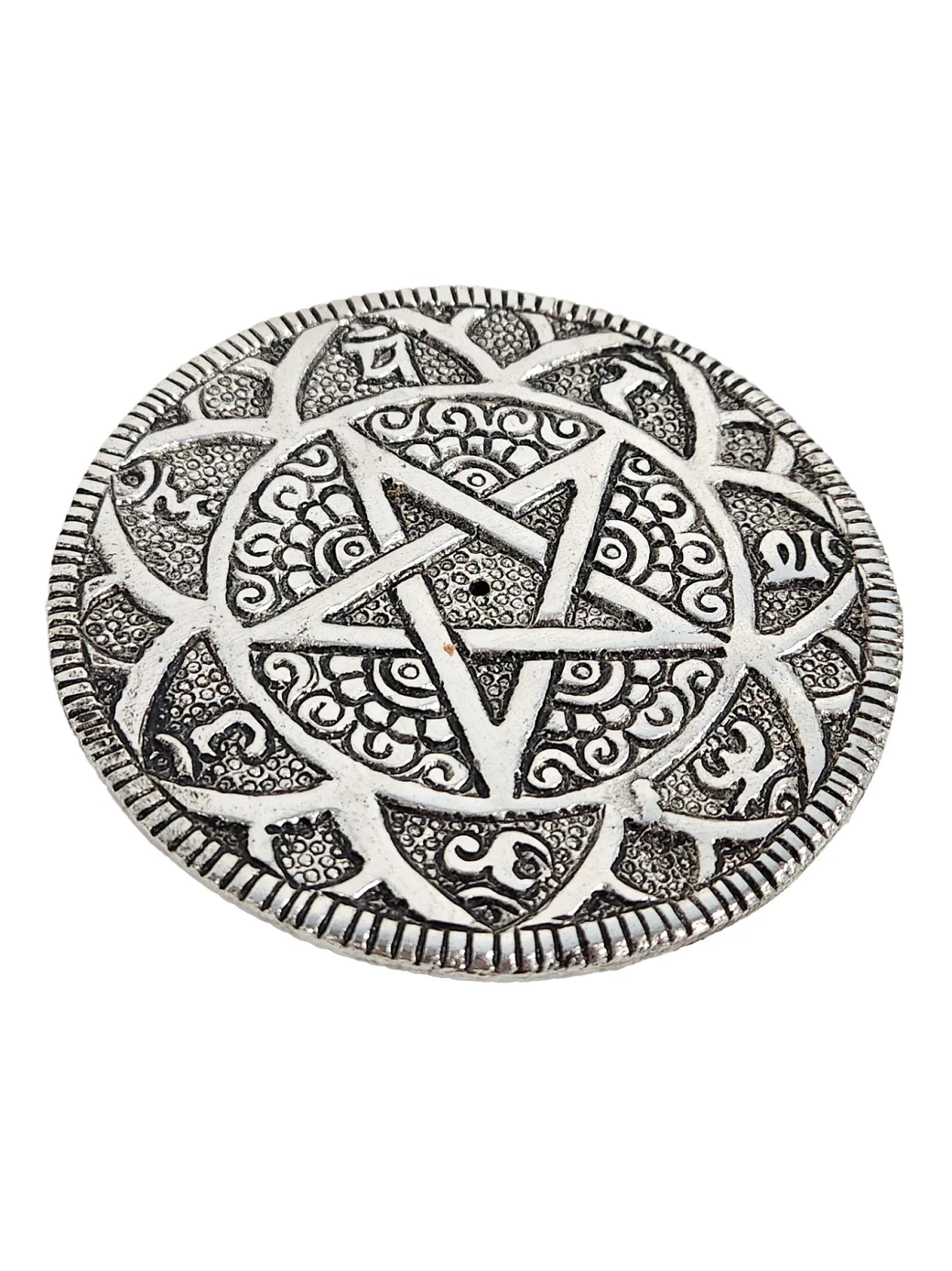 Pentagon Star Round Incense Holder - Image 3