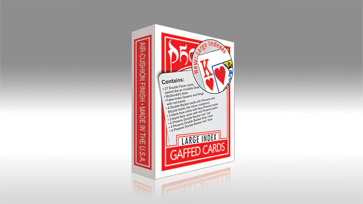 Phoenix Back Large Index Gaff Playing Cards by Card-Shark - Image 2