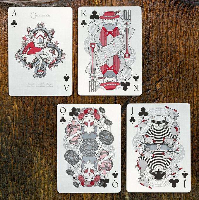 Pinocchio Vermilion Red Playing Cards USPCC - Image 4