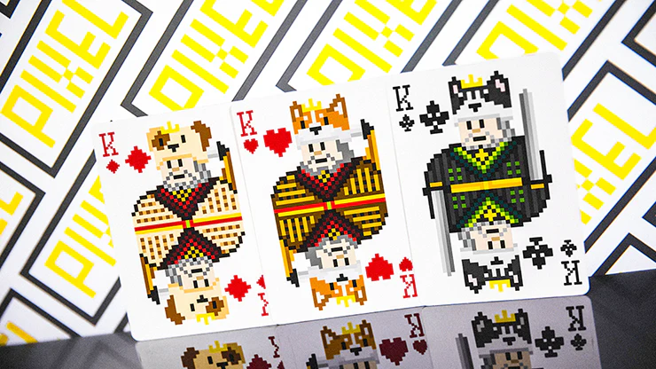 Pixel Dog Bicycle Playing Cards - Image 2