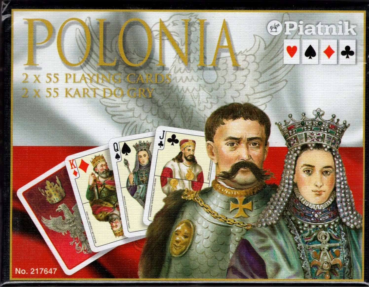 Polonia 2 Deck Set Bridge Size Playing Cards Piatnik