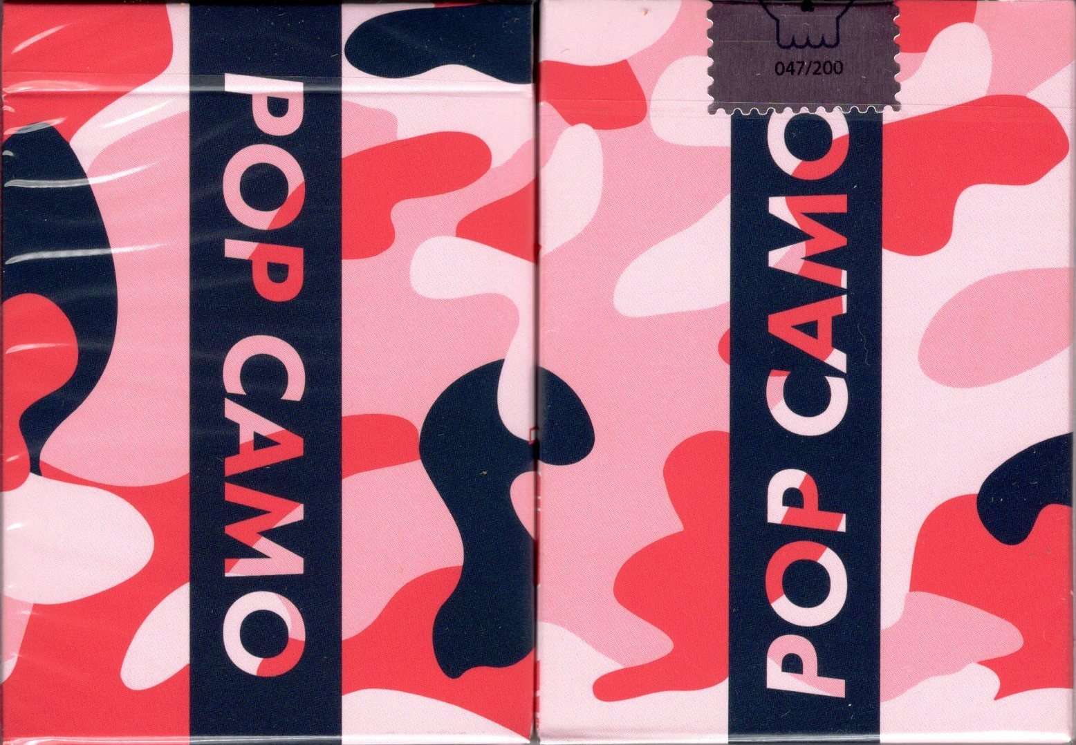 POP CAMO Pink Gilded Playing Cards USPCC
