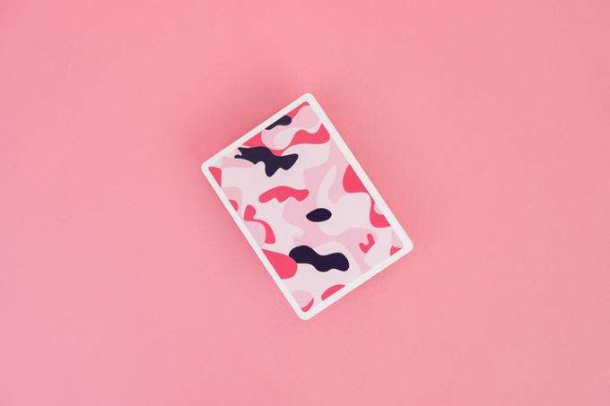 POP CAMO Pink Gilded Playing Cards USPCC - Image 8