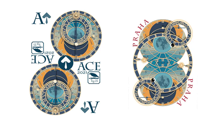 Praha Celestial Clock Playing Cards USPCC - Image 4