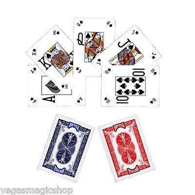 Pro Poker Peek Red & Blue 2 Deck Set Bicycle Playing Cards Poker Size - Image 3