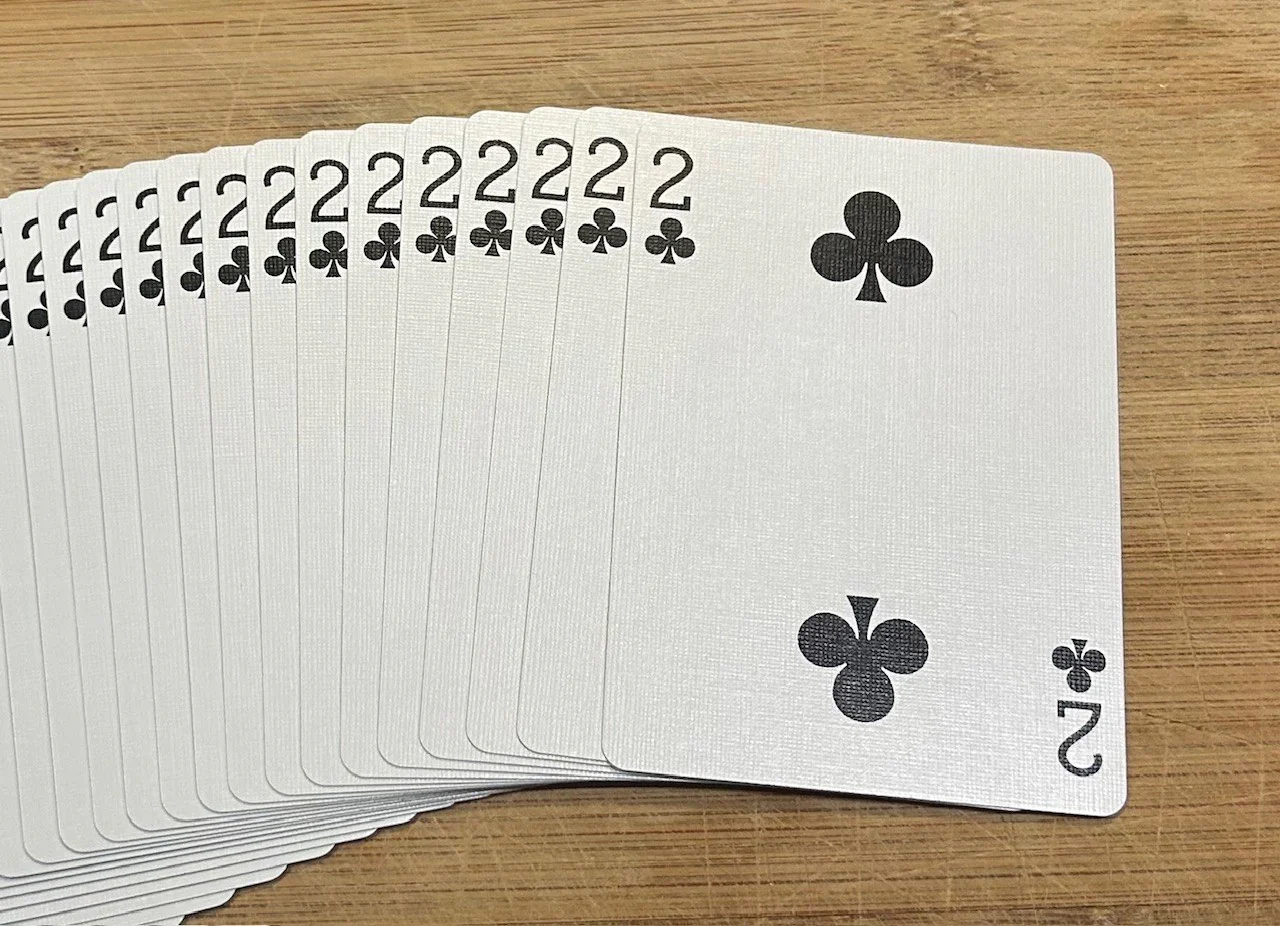 Purple One-Way Forcing Deck - 2 of Clubs - Image 2