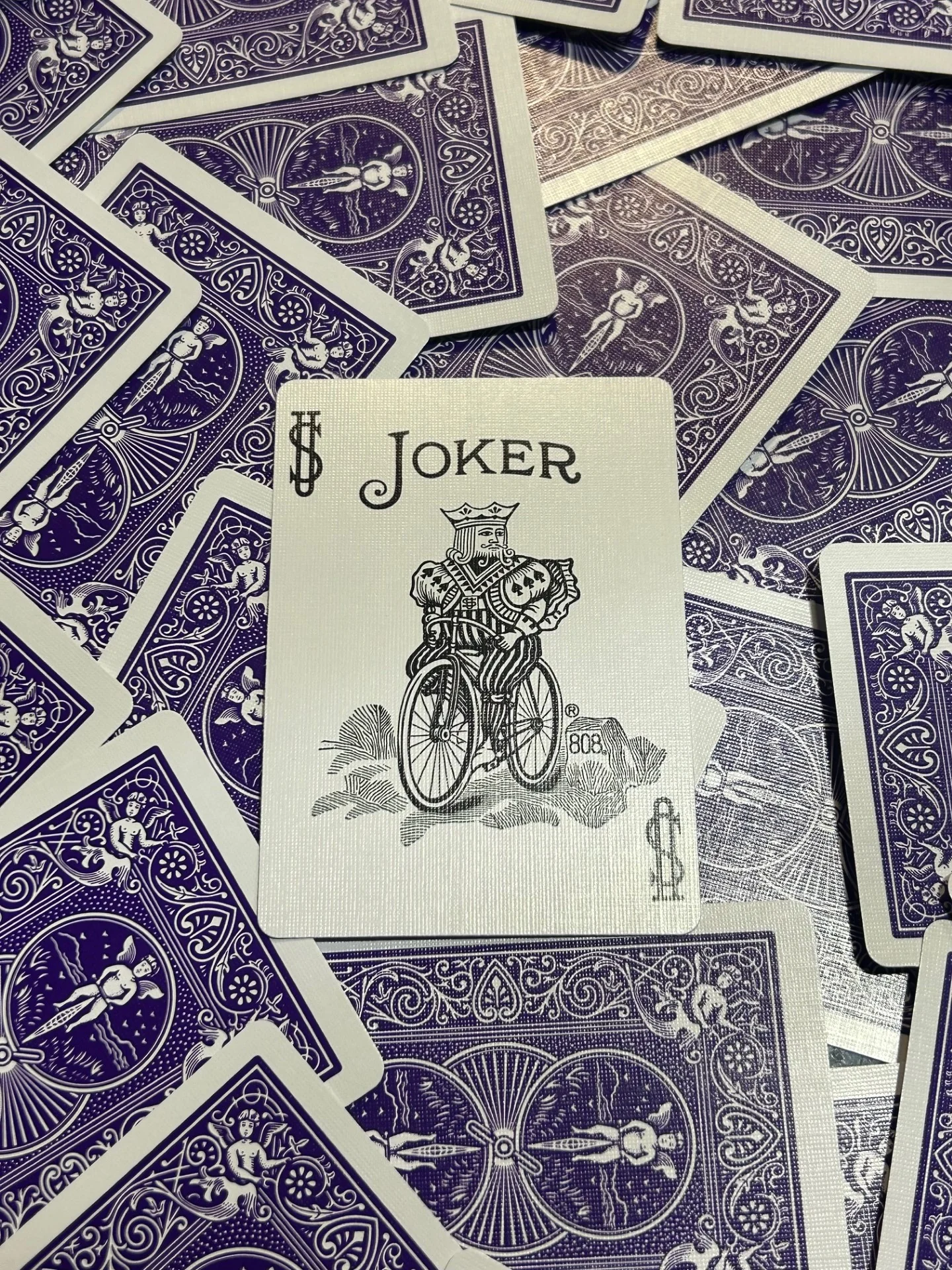 Purple One-Way Forcing Deck - Black & White Joker
