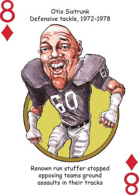 Raider Football Heroes Playing Cards - Image 2