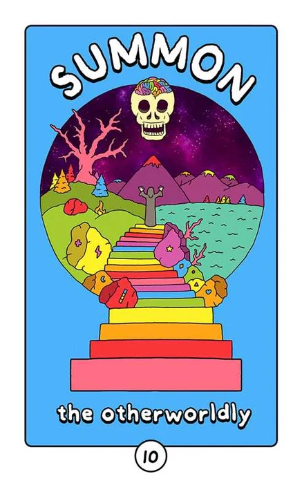 Rainbow Brainskull Oracle Deck by Ramin Nazer - Image 3