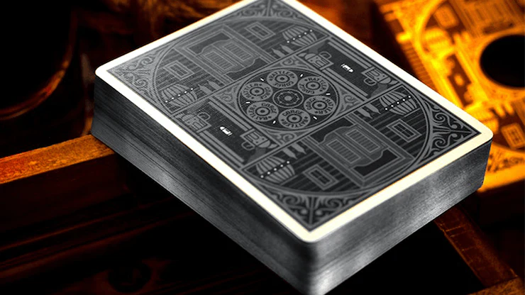 Rattler Gorge Noir Gilded Playing Cards Cartamundi - Image 2