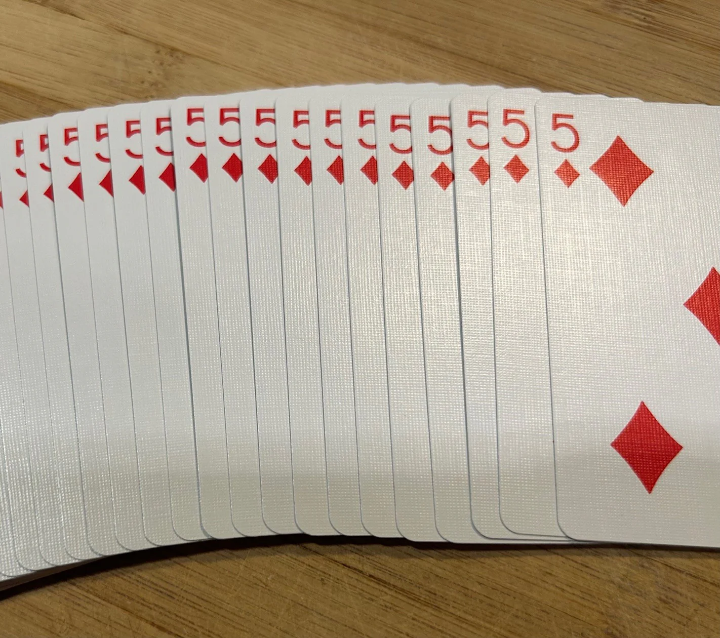 Red One-Way Forcing Deck - 5 of Diamonds - Image 2