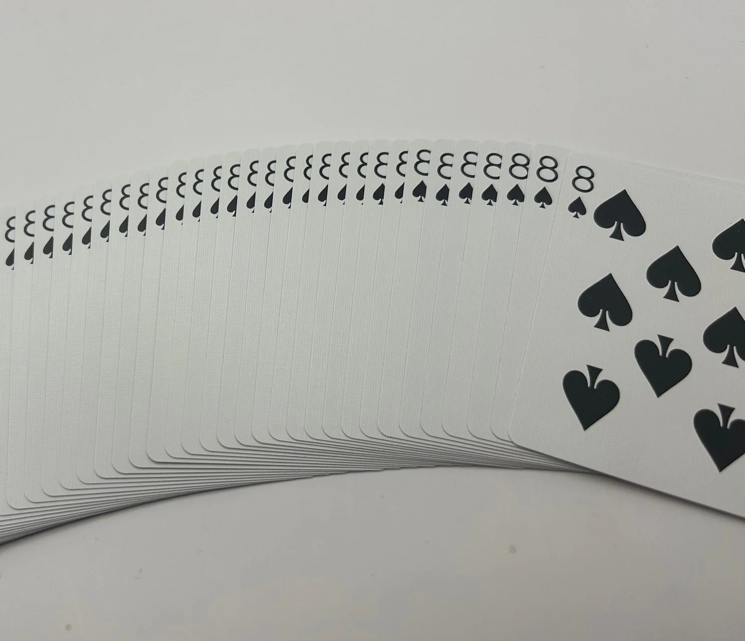 Red One-Way Forcing Deck - 8 of Spades - Image 2