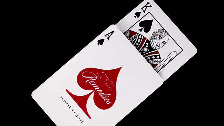 Remedies Red Private Reserve Playing Cards USPCC - Image 2