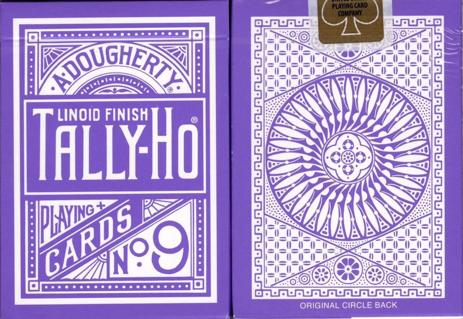 Reverse Circle Purple Tally-Ho Playing Cards
