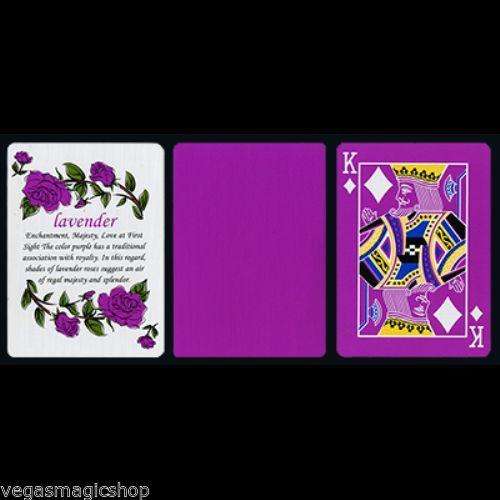 Reverse Fan Back Lavender Tally-Ho Playing Cards - Image 3