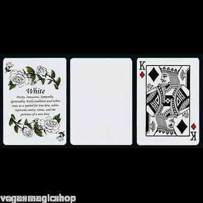 Reverse Fan White Rose Back Tally-Ho Playing Cards Deck - Image 2