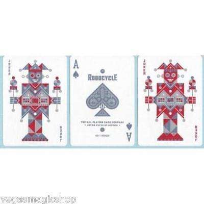 Robocycle Blue Bicycle Playing Cards Deck - Image 3