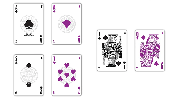 Rogue Amethyst Purple Marked Playing Cards MPC - Image 3