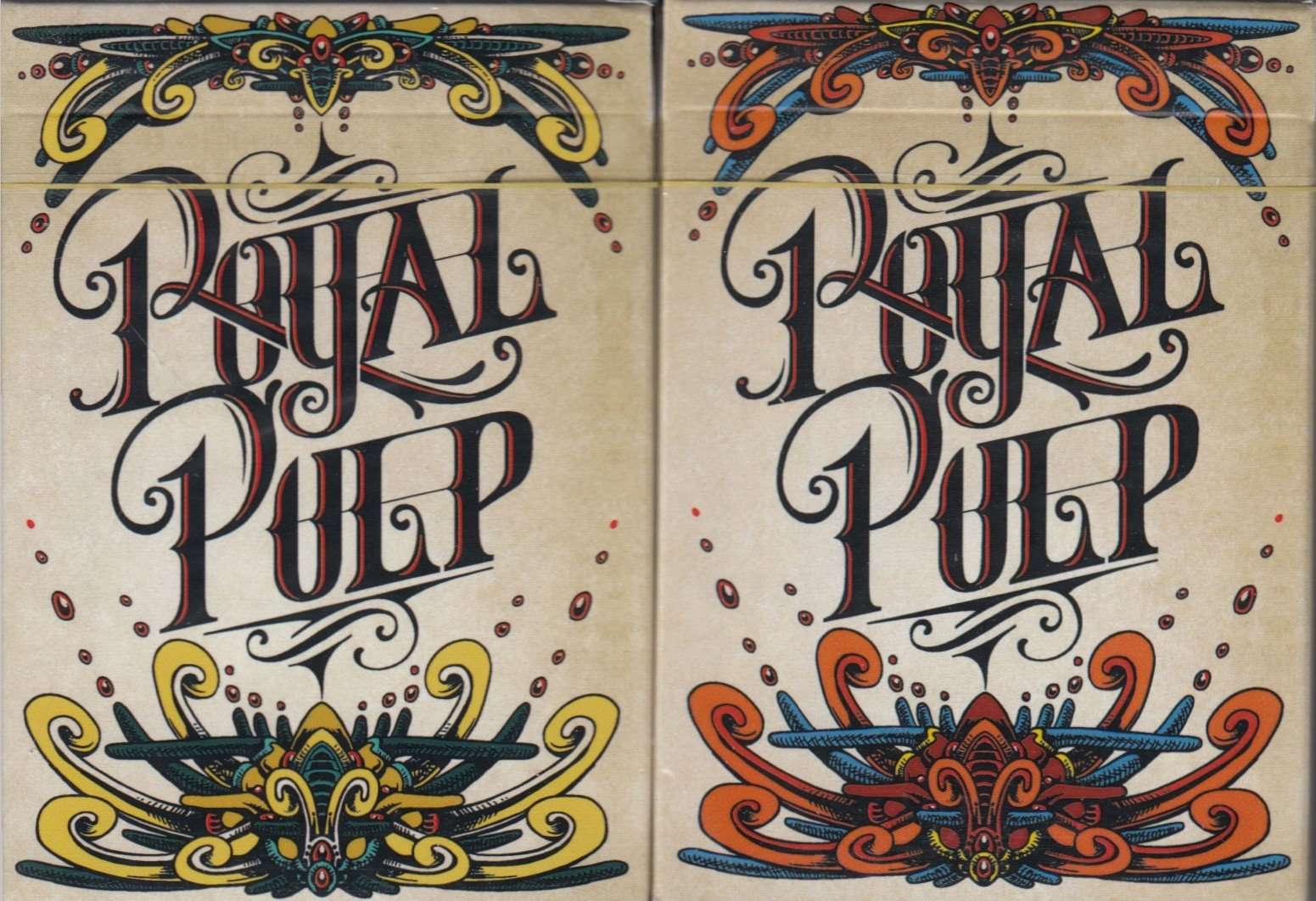 Royal Pulp Playing Cards Green & Red USPCC