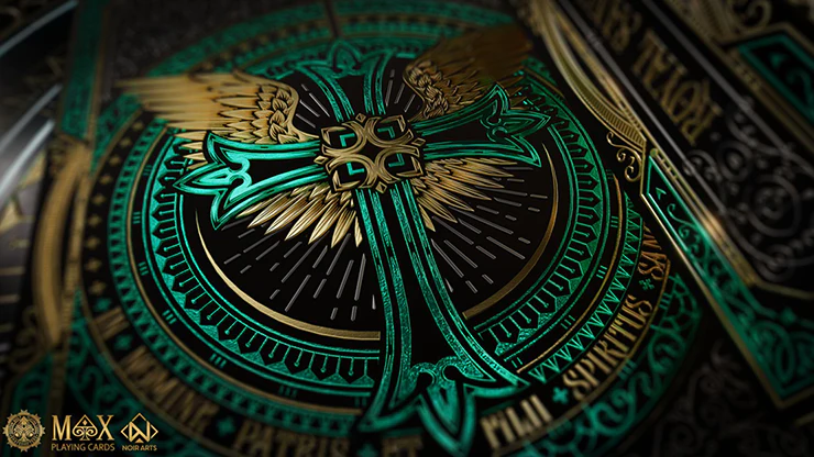 Royal Sanctuary Noble Emerald Kings Playing Cards - Foil - Image 3