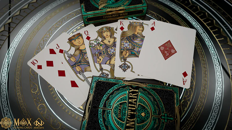 Royal Sanctuary Noble Emerald Kings Playing Cards - Foil - Image 4