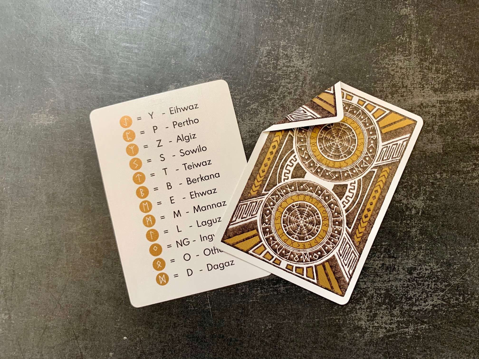 Runes Gilded Bicycle Playing Cards - Image 11