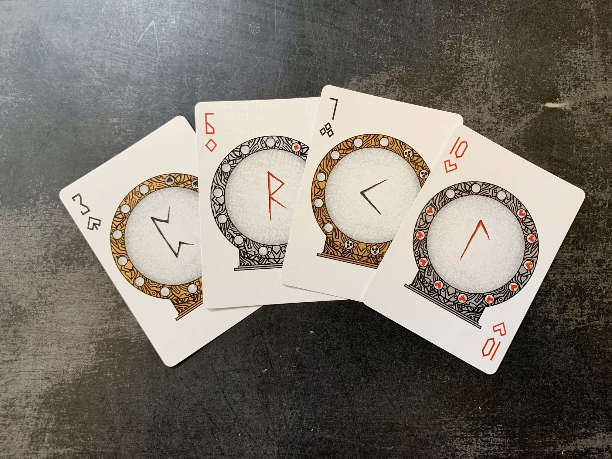 Runes Gilded Bicycle Playing Cards - Image 5