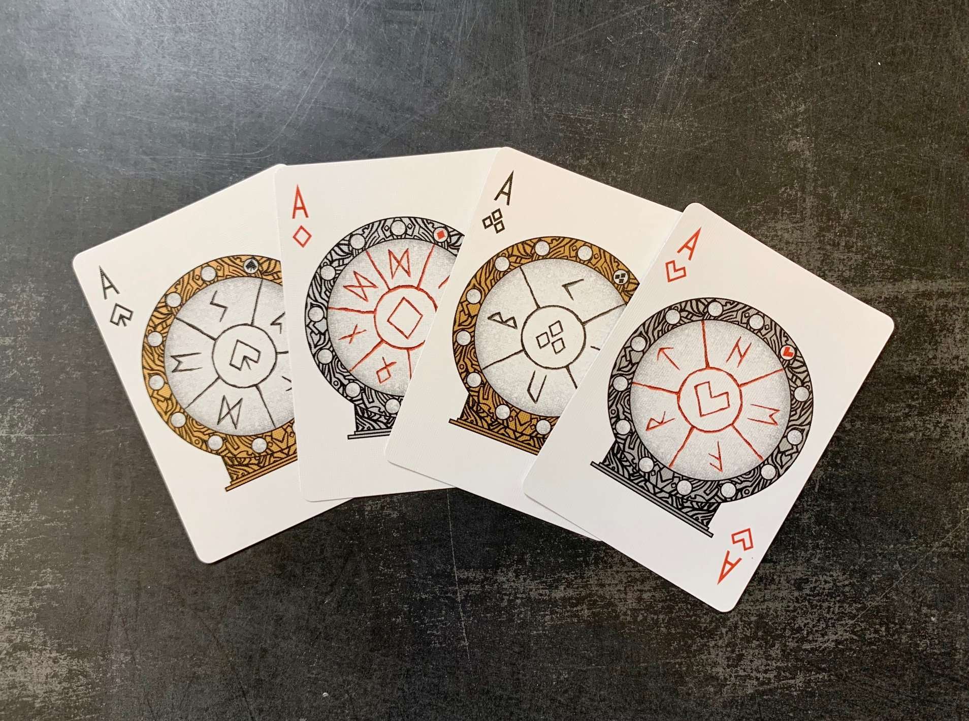 Runes Gilded Bicycle Playing Cards - Image 7