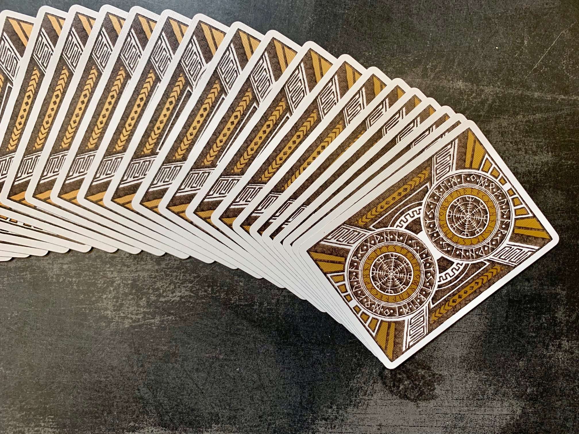 Runes Gilded Bicycle Playing Cards - Image 9