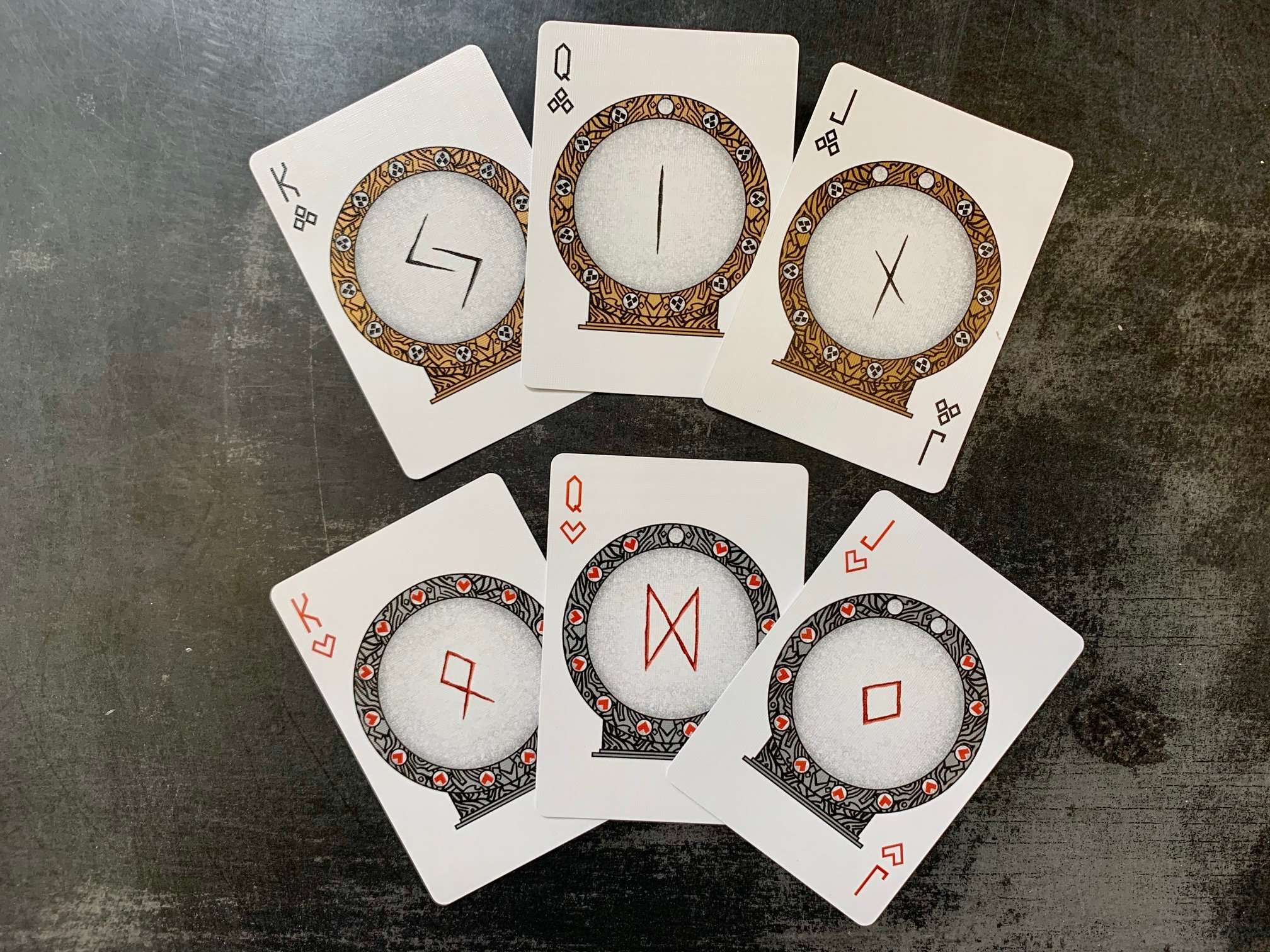 Runes Stripper Bicycle Playing Cards - Image 3