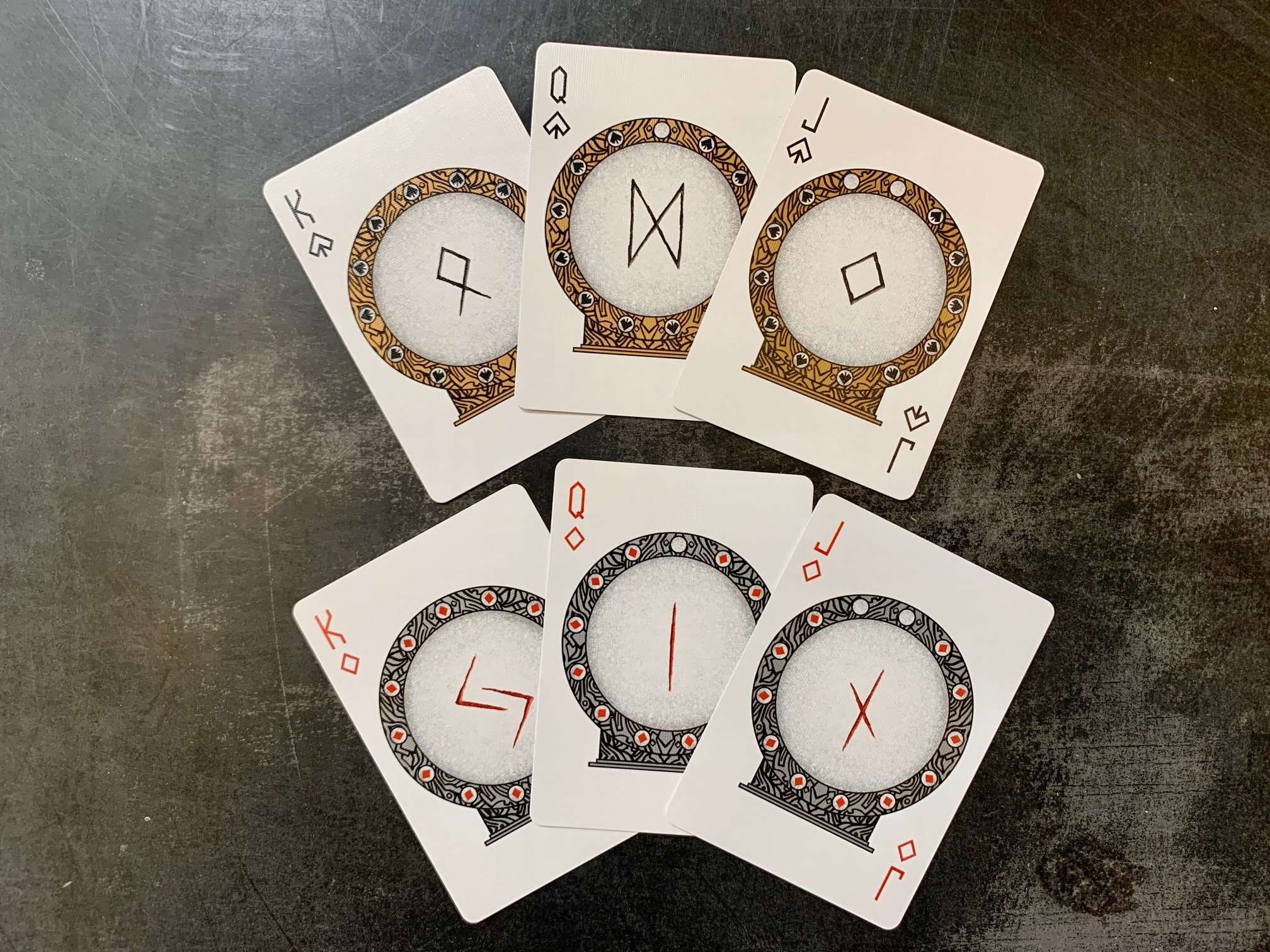 Runes Stripper Bicycle Playing Cards - Image 4