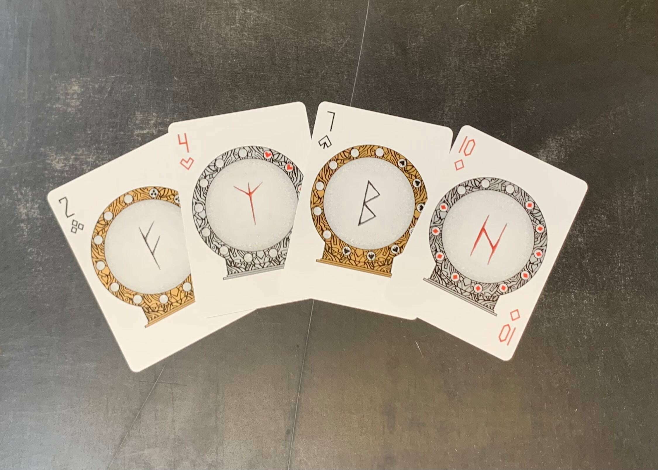Runes v2 Bicycle Playing Cards - Image 4
