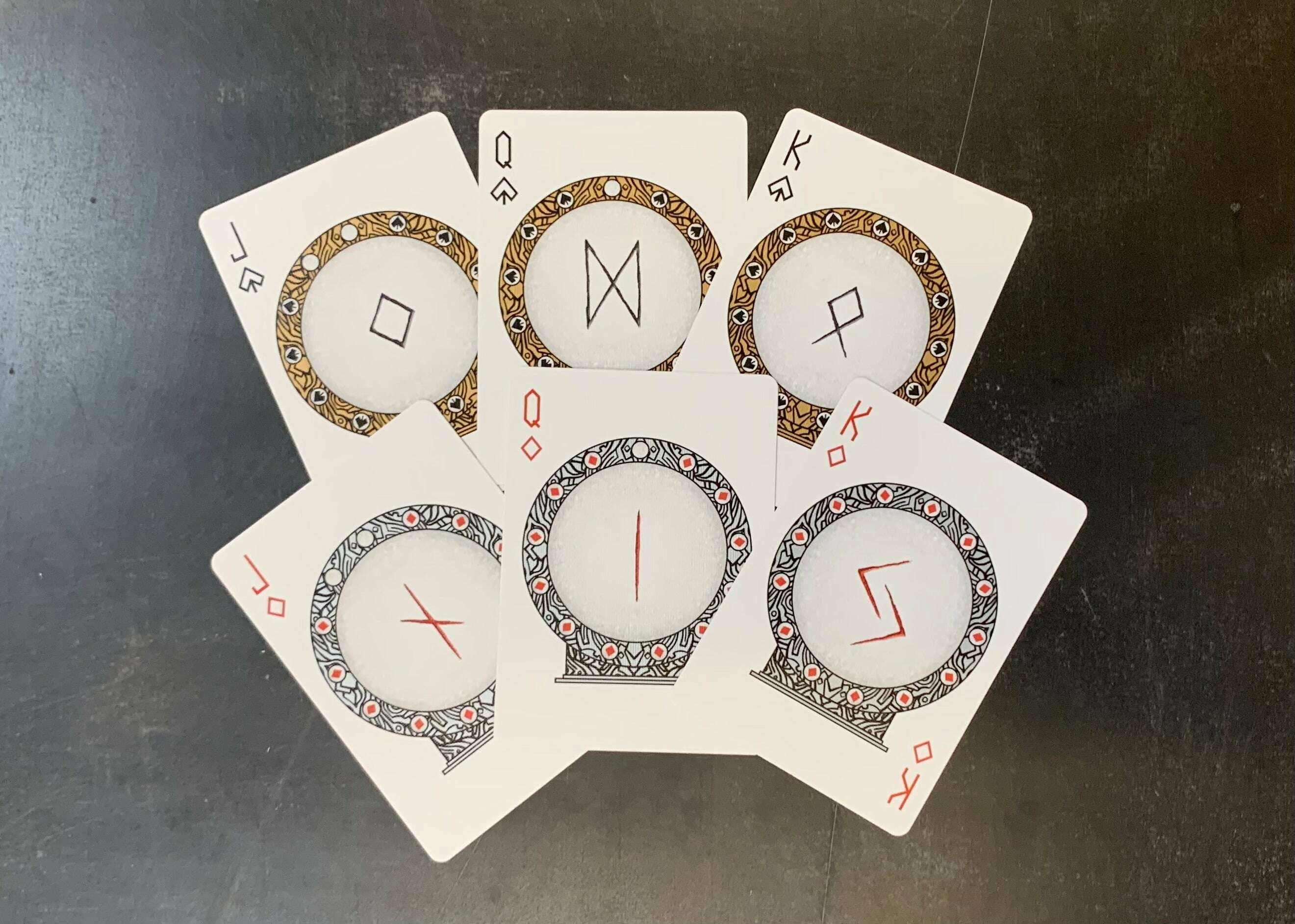 Runes v2 Stripper Bicycle Playing Cards - Image 4