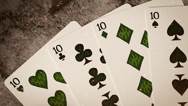 Sacred Fire Emerald Playing Cards TPCC - Image 2