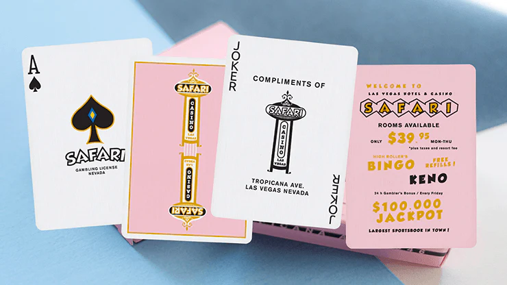 Safari Casino Pink Playing Cards USPCC - Image 3