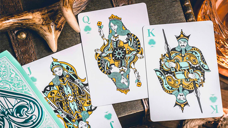 Sanctuary Playing Cards - Cyan - Image 4