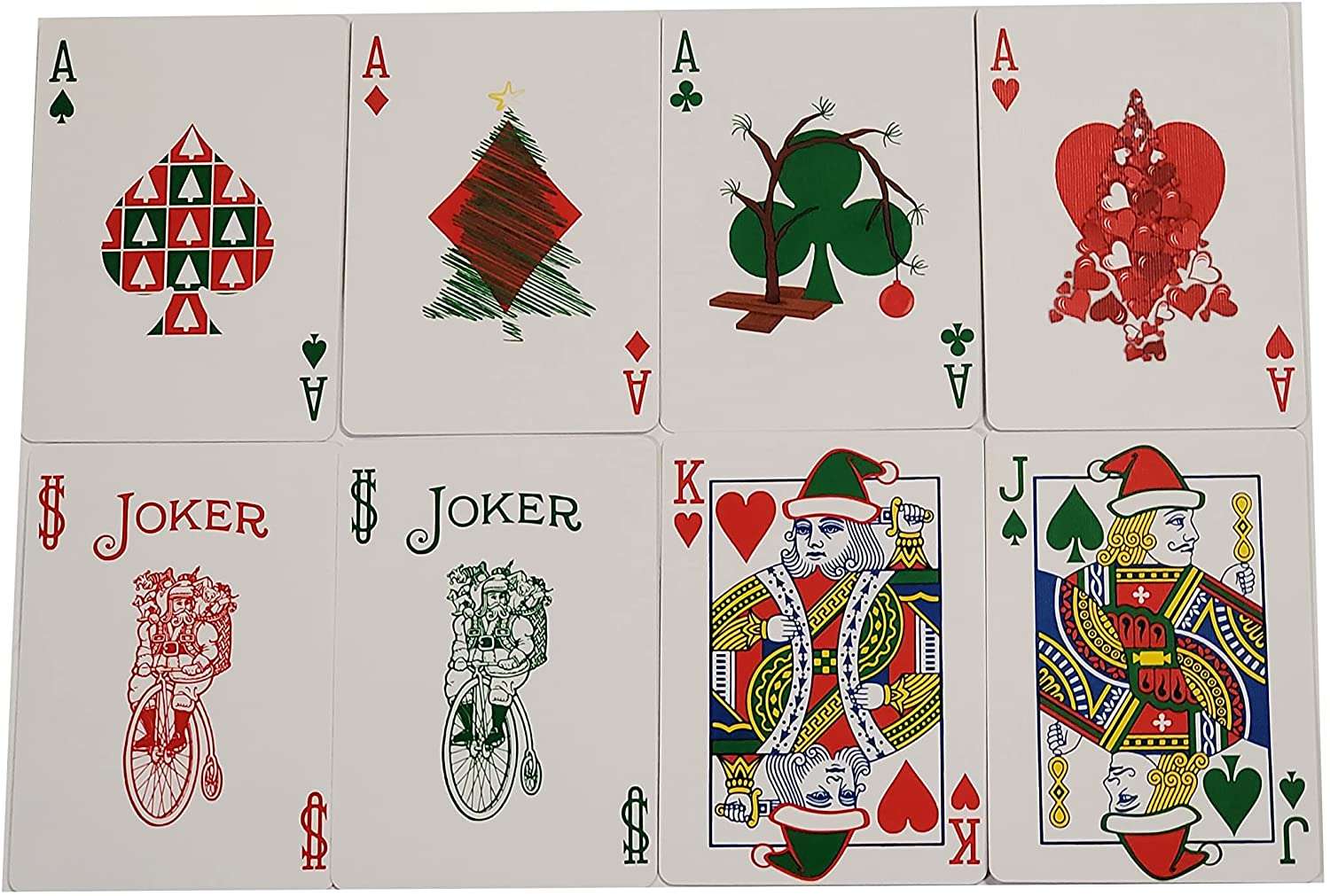 Santa Back v2 Bicycle Playing Cards - Image 4