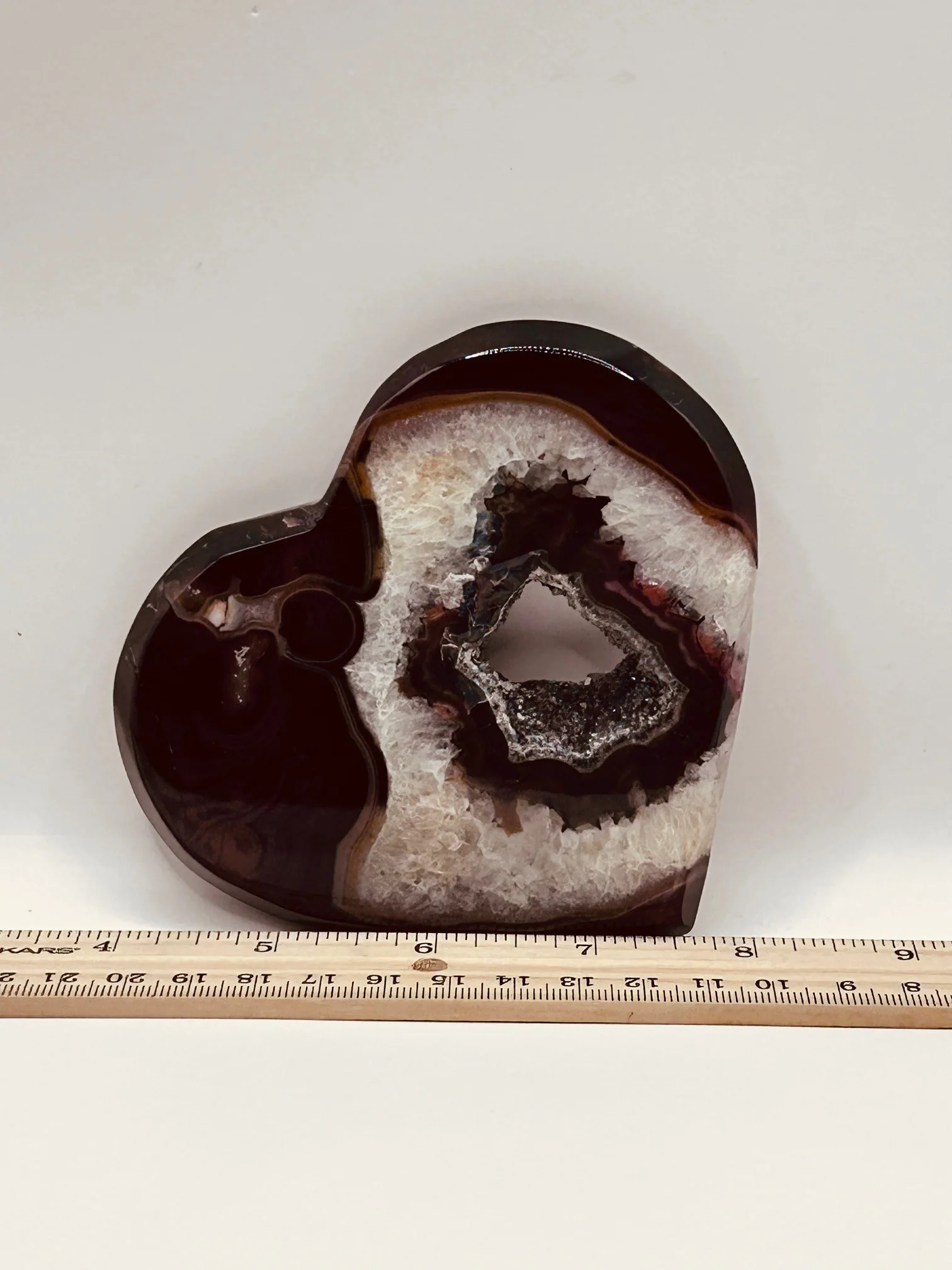 Sardonyx Heart w/Stand - Image 5