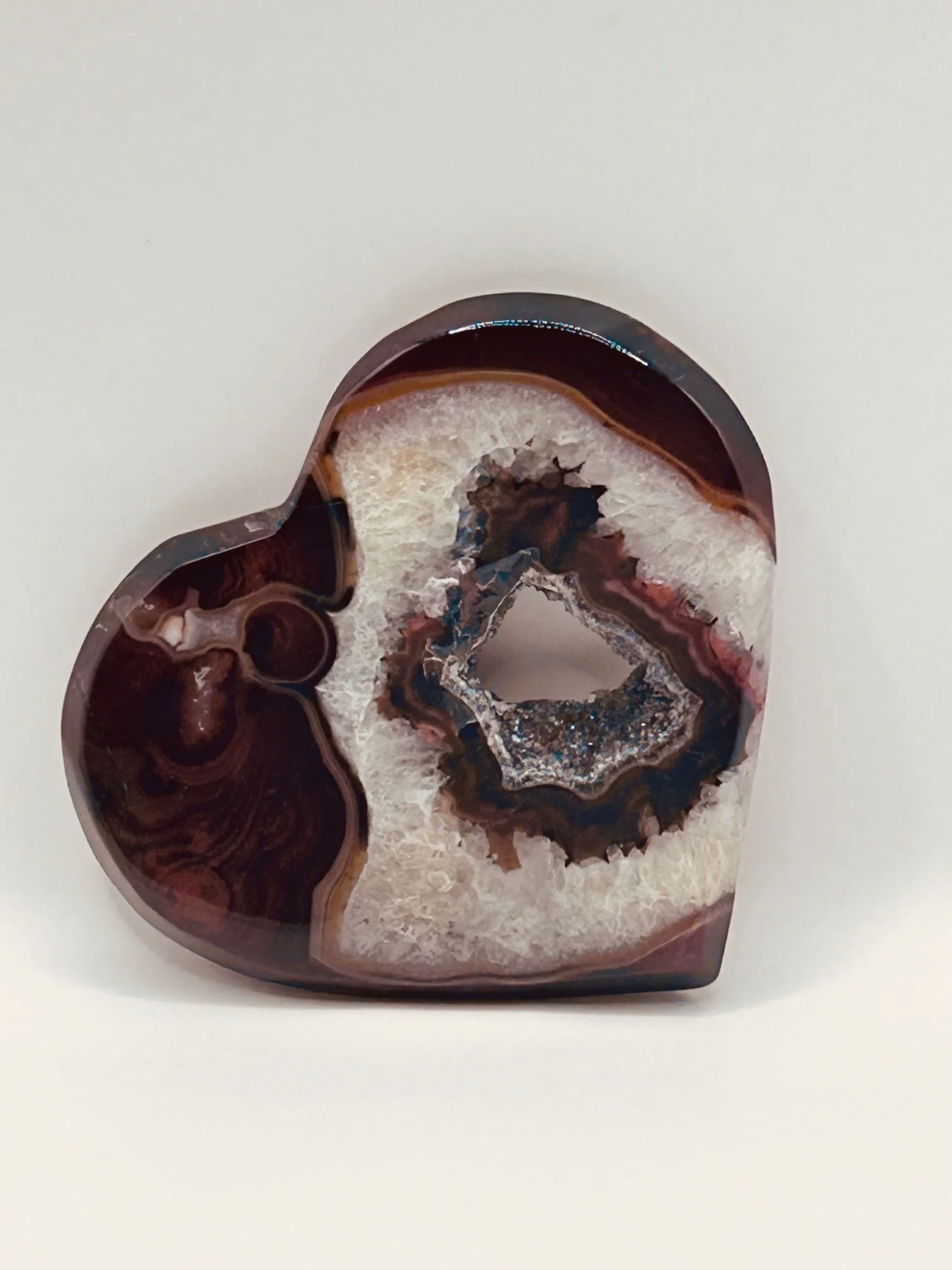 Sardonyx Heart w/Stand - Image 6