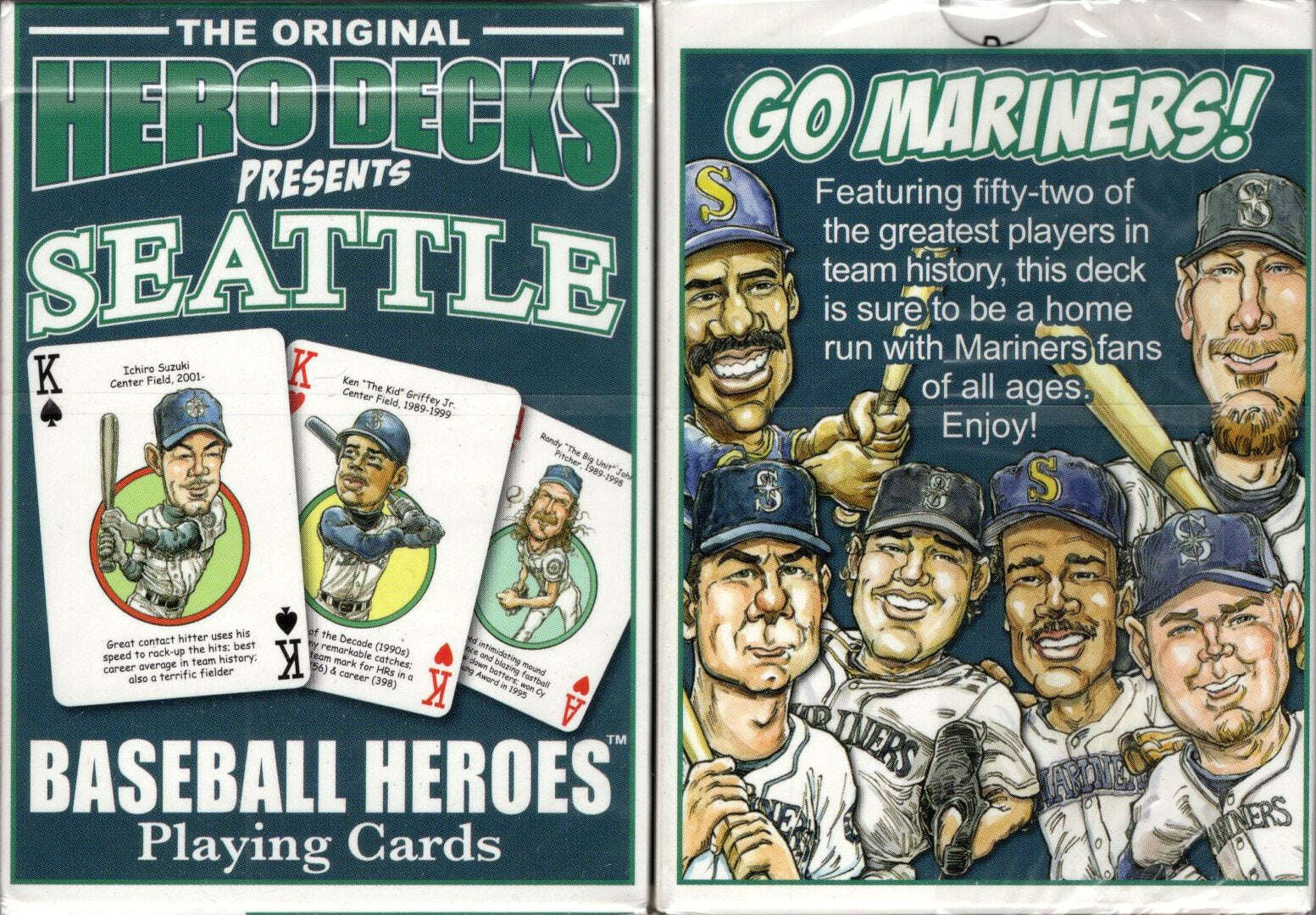 Seattle Baseball Heroes Playing Cards